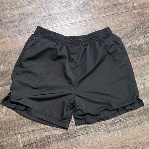 Sleek Black Athletic Men's Shorts